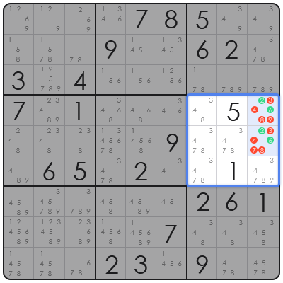 sudoku killer combinations
